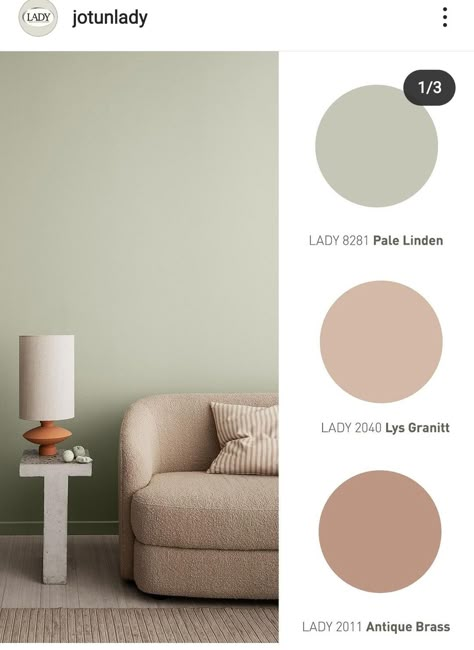 Grey Combo Colour Schemes, Light Sage Green Living Room, Jotun Paint Wall Colours, Mint Green Room, Green Room Design, Room Painting Bedroom, Green Room Colors, Jotun Paint, Ruangan Studio