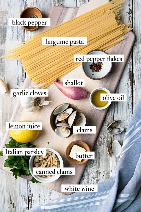 Clams And Linguine, Canned Clam Pasta Recipe, Linguini And Clams, Canned Mussels Recipes, Seafood Linguine Recipe, Clams Pasta, Linguini Recipes, Pasta With Clams, Clams Linguini Recipe