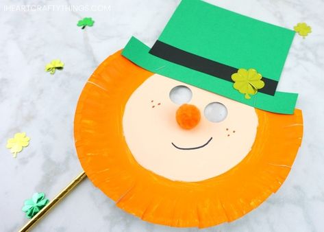 Saint Patrick's Crafts For Kids, Sant Patrick Day Crafts, Saint Patrick's Day Crafts, St Patricks Day Craft, San Patrick Day, Mask Craft, Leprechaun Craft, Mask Paper, March Crafts