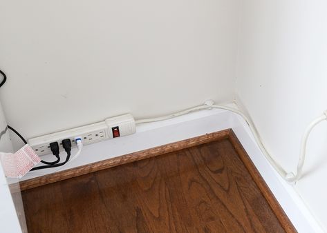 Hiding Tv Cords On Wall, Hide Cords On Wall, Hide Electrical Cords, Hide Tv Cords, Tv Cords, False Wall, Tv Built In, Hide Cords, Apartment Hacks