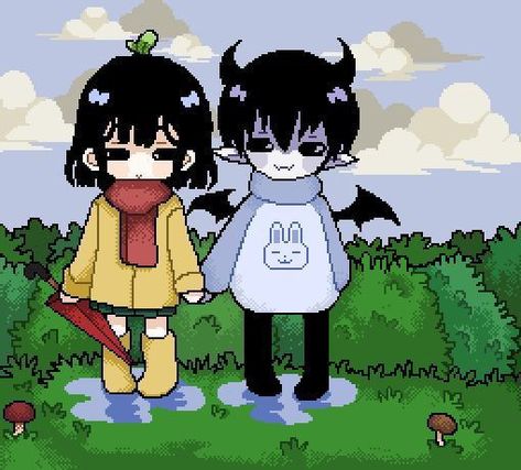 Couple Pixel Art, Traditional Game, Fancy Art, Pixel Art Characters, Artsy Pictures, Art Couple, Weird Dreams, Gothic Anime, Cute Anime Profile Pictures