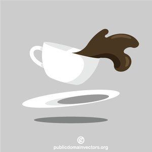 PublicDomainVectors.org-Spilling coffee Coffee Cup Spilling Drawing, Drink Spilling Drawing, Spilled Coffee Drawing, Bubble Mural, Mug Illustration, Coffee Cup Drawing, Coffee Line, Coffee Icon, Graphic Design Infographic