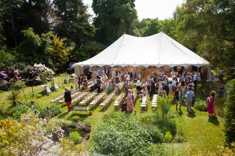 Marquee Wedding Inspiration, Flower Archway, Flower Topiary, Camping Festival, Garden Wedding Flowers, Ceremony Outdoor, Wedding Marquee, Garden Ceremony, Outdoor Wedding Dress