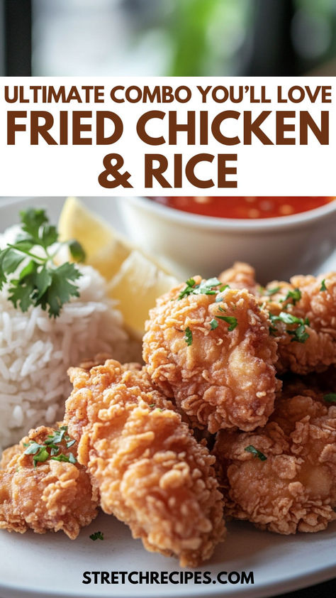 Discover the secret to perfect, Easiest Crispy Fried Chicken! This recipe delivers golden-brown, crunchy chicken every time, and it's easier than you think. Pair it with fluffy jasmine rice for a complete meal that everyone will love. Save for later and click through for the full guide! Fried Chicken Chunks, Fluffy Jasmine Rice, Chinese Fried Chicken, Crispy Fried Chicken Recipe, Best Fried Rice Recipe, Caribbean Rice, Best Rice Recipe, Jasmine Rice Recipes, Mexican Rice Easy