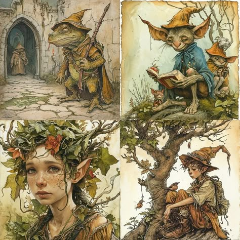 Spiderwick Illustrations, Tony Diterlizzi Art, Tony Diterlizzi Illustration, Unseen University, Tony Diterlizzi, Chris Riddell, Fae Art, Howard Pyle, Larry Clark