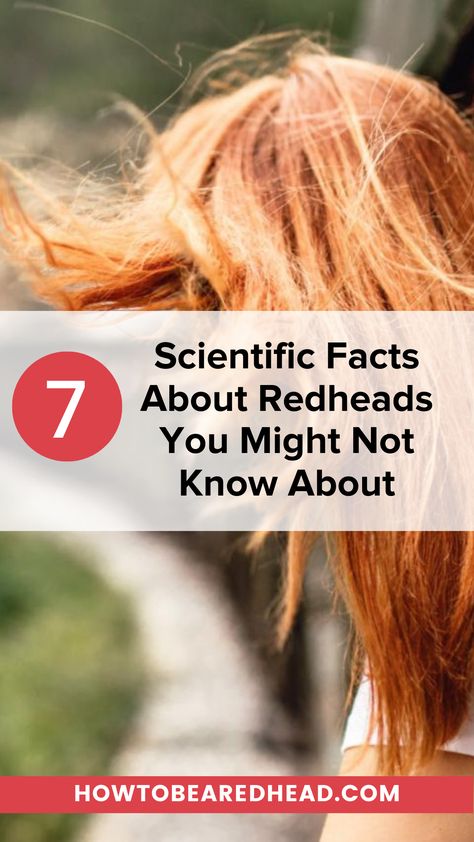 Red Head Aesthetic Vintage, Dirty Blonde To Red Hair, Red Hair Facts, Mc1r Gene, Natural Red Heads, Facts About Redheads, Red Hair Gene, Red Head Model, Irish Red Hair