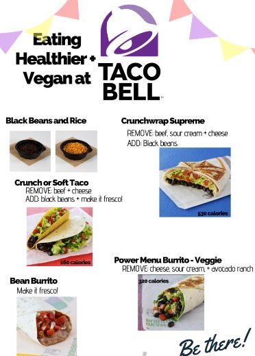 Fast Food Vegetarian Options, Vegetarian Fast Food Options, Vegan Taco Bell, Vegan Fast Food Options, Healthy Fast Food Options, Vegan Fast Food, Vegetarian Fast Food, Healthy Tacos, Soft Tacos