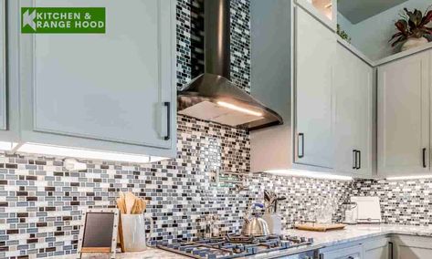 Are you considering installing a tile backsplash in your kitchen? Learn whether or not it's necessary behind your range hood for the perfect kitchen finish. Hood Fan, Kitchen Finishes, The Perfect Kitchen, Vent Hood, Perfect Kitchen, Kitchen Tile, Natural Stone Tile, Tile Installation, Range Hood