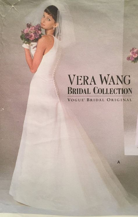 Vintage Vogue Vera Wang Bridal Collection Gown with Princess | Etsy Wedding Dresses Canada, Vogue Bridal, Vera Wang Wedding Dress, Vera Wang Bridal, Types Of Gowns, Rental Wedding Dresses, Wedding Dress Vintage, Wedding Dress Prices, Vera Wang Wedding