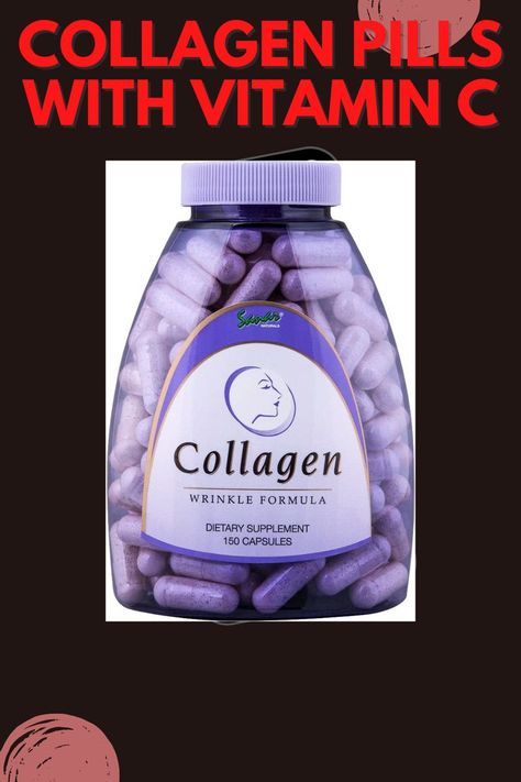 Collagen Pills with Vitamin C, E - Reduce Wrinkles, Tighten Skin, Boost Hair Skin Nails Joints Collagen Pills, Beauty Supplement, Tighten Skin, Forehead Wrinkles, Beauty Supplements, Dark Circles Under Eyes, Collagen Supplements, Face Wrinkles, Skin Nails