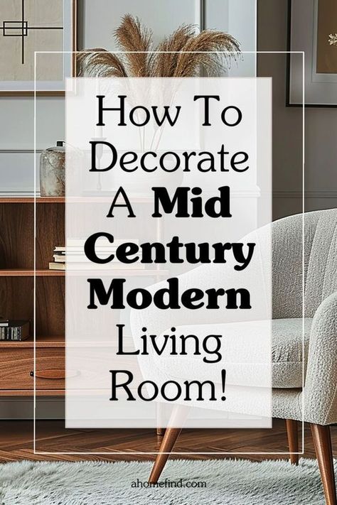 Striving to achieve the timeless charm of a mid century modern living room? Look no further! Dive into my comprehensive guide for expert tips on transforming your space into a mid century masterpiece. Save this pin for inspiration and visit my blog for more insights on mid century modern decor. Mid Century Modern Vintage Living Room, Atomic Style Mid Century, Mid Century Modern Condo Interior Design, Atomic Living Room, Mid Century Living Room Design, Mid Century Modern Style Living Room, Mid Century Furniture Design, Modern Vintage Decor Interior Design, Mcm Decorating Ideas