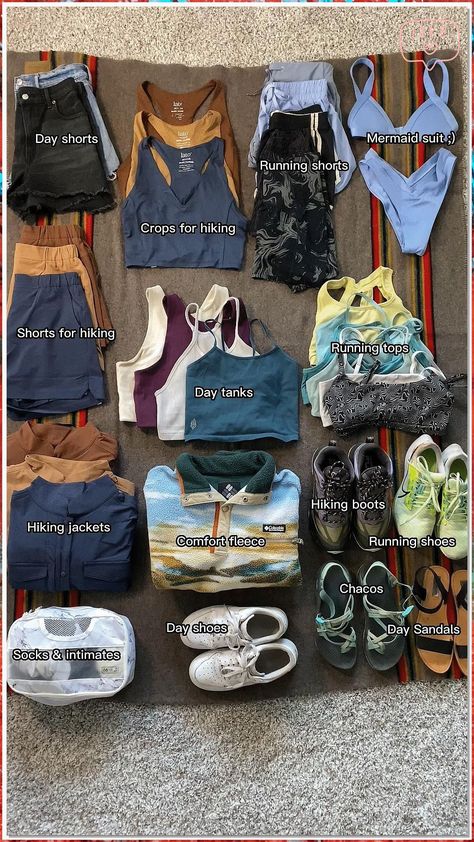 Summer Camp Outfits, Granola Outfits, Cute Hiking Outfit, Granola Girl Aesthetic, Hiking Fits, Hiking Outfits, Hiking Outfit Women, Neue Outfits, Camping Outfits