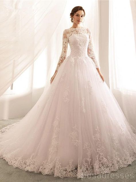 Long Sleeves Lace Beaded Cheap Wedding Dresses Online, Cheap Bridal Dresses, WD506 Cheap Bridal Dresses, Jeweled Wedding Dress, Long Sleeve Wedding Gowns, Lace Wedding Dress With Sleeves, Cheap Wedding Dresses Online, Gown Bridal, Lace Bridal Gown, Formal Dresses For Weddings, Lace Bridal