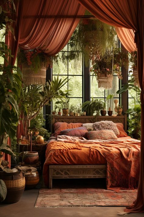 Bedroom Decor Ideas for Women Hippie Living Room, Whimsical Bedroom, Tiny House Bedroom, Home Decor Ideas Living Room, Bohemian Bedroom Decor, Boho Bedroom Decor, Bohemian Bedroom, Home Decor Living Room, Room With Plants