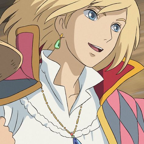 Howls Moving Castle, Studio Ghibli, Beautiful Earrings, Blonde Hair, Castle, Blonde, Anime, Hair, Blue