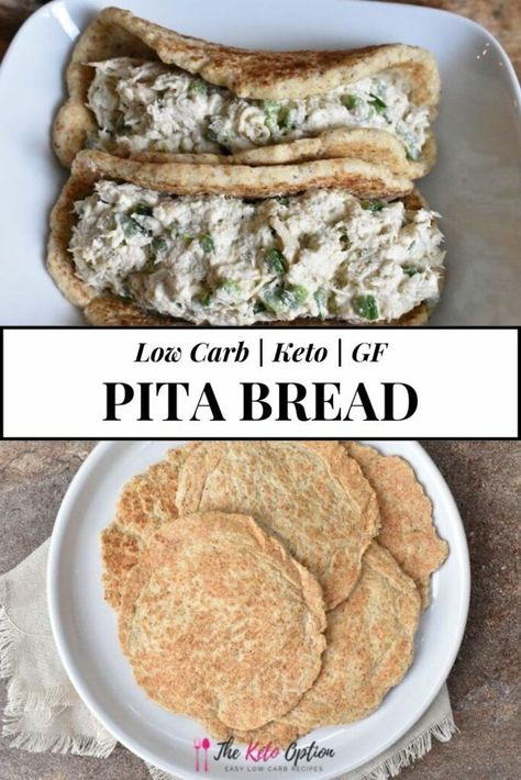 Keto Pita Bread | The best low carb pita bread for breakfast, lunch, dinner or snack! | Gluten-free bread | Keto bread | Visit trinakrug.com/recipes Keto Pita, Low Carb Pita Bread, Keto Approved Foods, Bread Keto, Pain Pita, Pain Sans Gluten, Desserts Keto, Keto Diet Benefits, Low Carb Vegetables