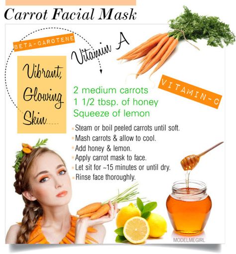 Carrot Mask, Skin Recipes, Lemon Skin, Honey Skin, Face Face, Beauty Tips For Glowing Skin, Carrot Recipes, For Glowing Skin, Beta Carotene