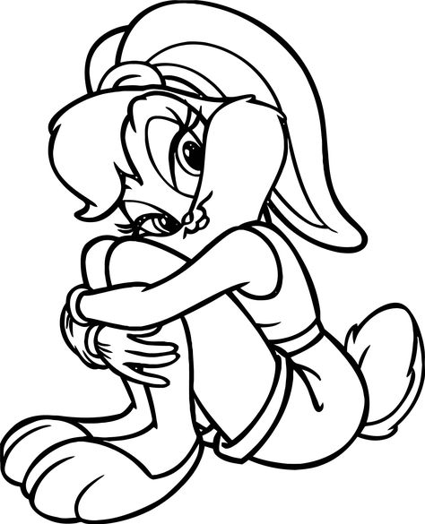 Lola The Looney Tunes Show Coloring Page | Wecoloringpage.com Motif Acnl, Looney Tunes Show, Bunny Tattoos, Lola Bunny, Baby Looney Tunes, Bunny Coloring Pages, Bunny Drawing, Looney Tunes Characters, Disney Art Drawings