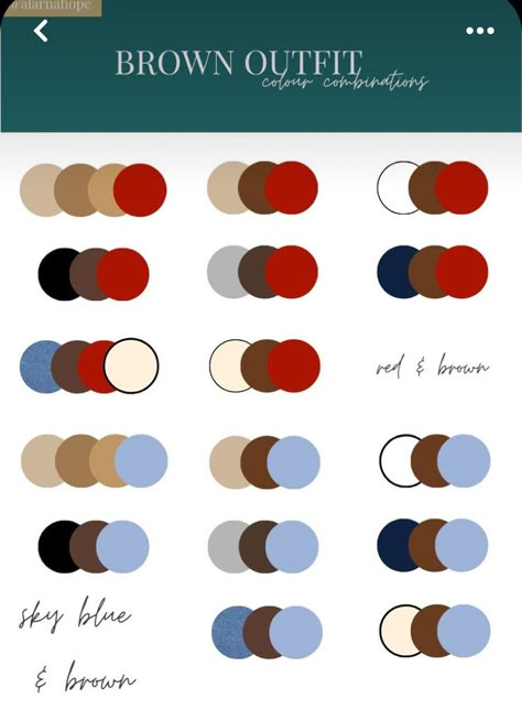 Color Combo Brown Outfit, Brown Pallete Color Outfits, Dark Blue Matching Colors, Dark Chocolate Color Palette, Brown Combination Outfit, Dark Brown Color Combinations Outfits, Chocolate Brown Color Combinations, 2025 Colour Trend, Dark Brown Colour Combination