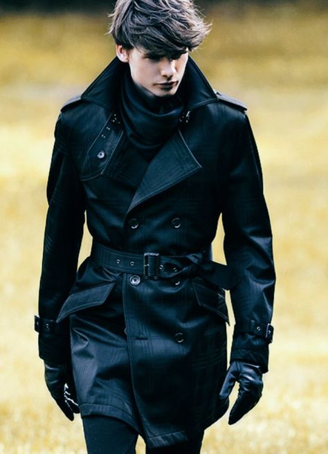 Stil Rock, Fall Fashion Coats, Black Trench Coat, Coat Outfit, Trench Coat Men, Trench Coat Black, Suit Fashion, Character Outfits, Men Winter