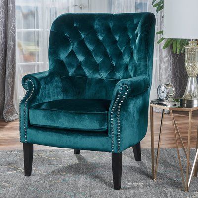 Velvet Wingback Chair, Pumpkin House, Teal Velvet, Papasan Chair, Velvet Armchair, Noble House, Indoor Patio Furniture, Comfy Chairs, Club Chair