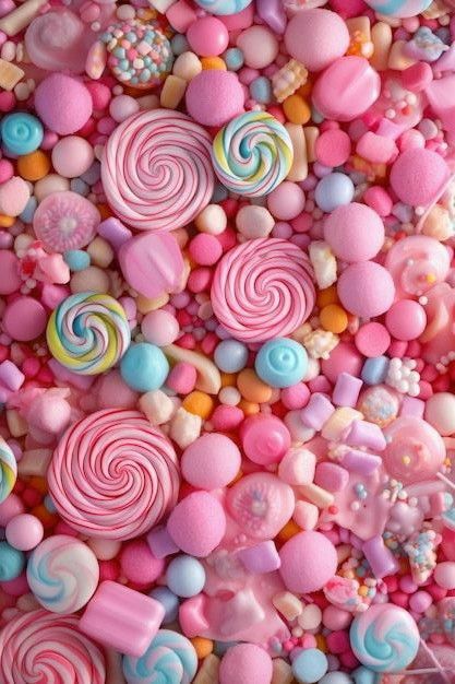 Candy Pastel Aesthetic, Cute Candy Aesthetic, Candy Wrapper Aesthetic, Lolipop Pink Candy, Candy Asthetic Picture, Candy Aesthetic Lollipop, Sweet Candy Aesthetic, Pink Candy Wallpaper, Taffy Aesthetic