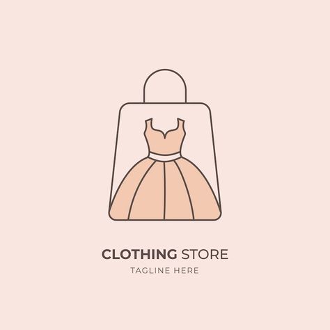 Clothes Logo Ideas, Clothing Logo Design Ideas, Clothing Store Logo Design, Clothes Logo Design, Clothing Store Logo, Store Logo Design, Closet App, Girly Logo, Clothing Logo Design