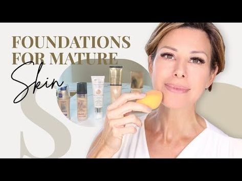 (2) The BEST Foundations for Mature Skin | Dominique Sachse - YouTube Make Up For Over 60, Dominique Sachse Hair, Foundation For Older Skin, Deep Forehead Wrinkles, Makeup For Dry Skin, Dominique Sachse, Best Foundation Makeup, Foundation With Spf, Makeup Over 50