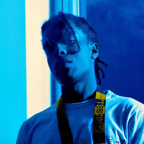 Asap Rocky Blue Aesthetic, Blue Aesthetic Rapper, Rakim Mayers, Aesthetic App Covers, Aesthetic Rapper, Epic Backgrounds, Blue Aesthetic Grunge, Aesthetic Apps, Rocky Blue