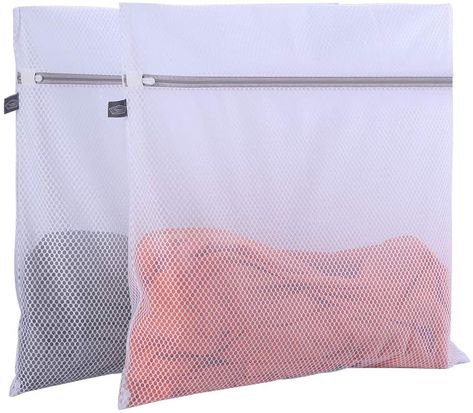 Amazon.com: 2 Pack Mesh Laundry Bag-2 XXL Oversize Delicates Laundry Bag-Extra Large Laundry Wash Bag with New Honeycomb Mesh-Big Clothes,Bed Sheet,Bedcover,Household,Stuffed Toys,Ligerie Net Bags for Washing: Home & Kitchen Travel Laundry Bag, Washing Laundry, Laundry Bags, Mesh Laundry Bags, Clothes Drying Racks, Large Clothes, Laundry Supplies, Net Bag, Laundry Storage