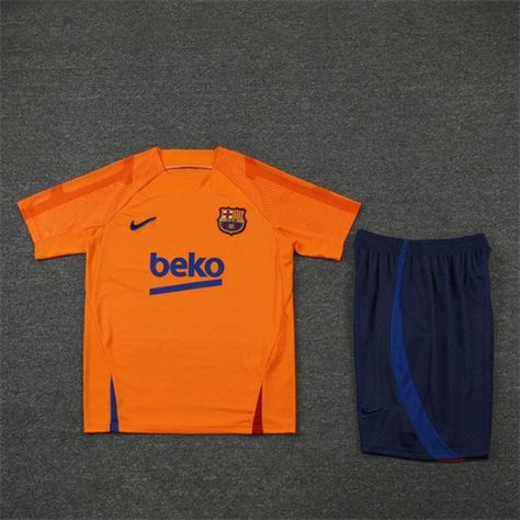 Barcelona 22/23 Training Jersey Kit - Orange Football Training Kit, Barcelona Training, Training Kit, Football Training, Football Kits, Fc Barcelona, Passion For Fashion, Barcelona, Train