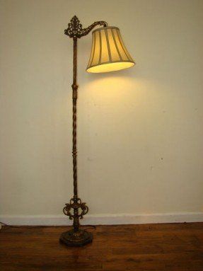 Antique Bridge Lamp Floor Lamp Vintage Early 1900s Cast Iron 1940 Furniture, 1900 Decor, Nursery Floor Lamp, 1900 House, Bridge Lamp, Floor Lamp Vintage, Antique Nursery, Antique Floor Lamps, Antique Light Fixtures