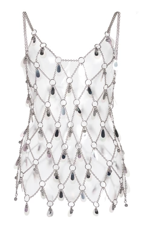 Paco Rabanne Chain-Link Embellished Metal Tank Top $1,190 Metal Tank Top, Metal Tank, Product Recommendations, Where To Shop, Shopping Tips, Looks Chic, Paco Rabanne, Stage Outfits, Lingerie Collection