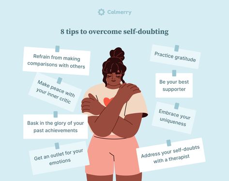 How to Overcome Self-Doubt and Fully Embrace Yourself You Are Doubting Yourself, Self Doubting, How To Overcome Insecurities, Ways To Overcome Overthinking, Overcome Self Sabotage Quotes, Whenever You Find Yourself Doubting, Mental Health Activities, Inner Critic, One Word Quotes