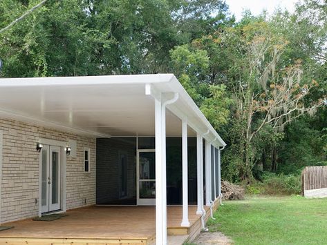 Shade Trellis, Aluminum Patio Covers, Covered Patio Design, Patio Grill, Carport Designs, Patio Covers, House Backyard, Galveston Texas, Patio Cover