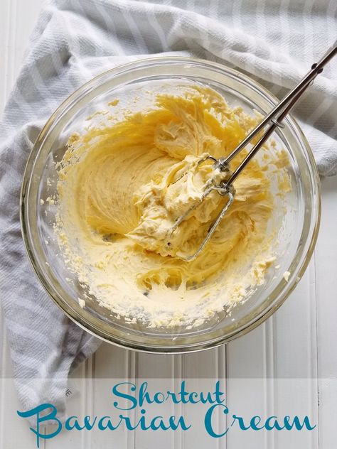 This thick and stable vanilla pudding is perfect for filling cakes, eclairs, cream puffs, donuts and more. Using this shortcut gives you Bavarian cream style filling in just minutes!