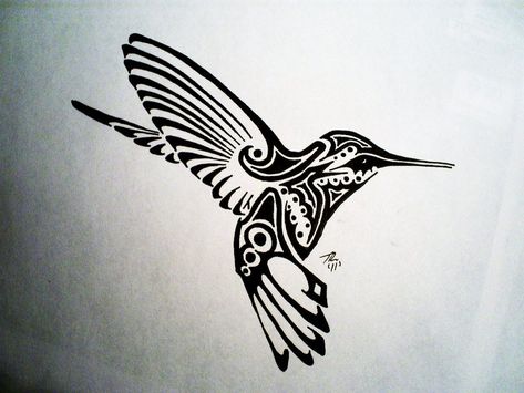 Bird Design Tattoo, Wiccan Tattoos, Inca Tattoo, American Indian Tattoos, Silhouette Tattoos, Indian Tattoo, Hummingbird Tattoo, Maori Tattoo, Humming Bird