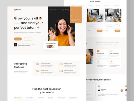 Course Landing Page, Minimal Website Design, Minimal Website, Minimalist Web Design, Course Web, Feminine Minimalist, Landing Page Examples, Website Ideas, Instructional Design