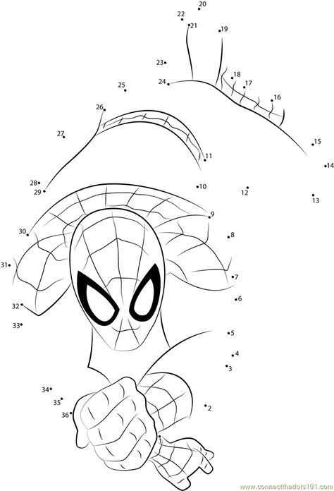 Download or print Marvel Universe Ultimate Spider Man dot to dot printable worksheet from Cartoons,Spiderman connect the dots category. Dot To Dot Printables, Dots Game, Spiderman Coloring, Spiderman Cartoon, Ultimate Spider Man, Dot Worksheets, Kids Worksheets Printables, Dot To Dot, Hidden Pictures