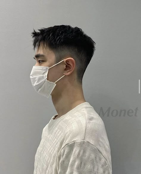 Haircut Cowo, Short Asian Haircut Men, Korean Hairstyle Men, Haircut References, Asian Men Short Hairstyle, Ghost Clothes, Mohawk For Men, Two Block Haircut, Model Hairstyle