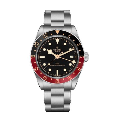 Tudor Black Bay 58 GMT Burgundy-Black (Coke bezel) 
The Tudor Black Bay 58 GMT Burgundy-Black is the first 39-millimeter GMT in the 58 series, the introduction year of the first Tudor diver.
📸: © Tudor
https://www.yourwatchhub.com/tudor/tudor-black-bay-58-gmt-burgundy-black-coke-bezel/ Tudor Black Bay 58, Tudor Watches, Rolex Tudor, Tudor Black Bay, The Tudor, Time Zone, Color Theme, Deep Black, Burgundy Color