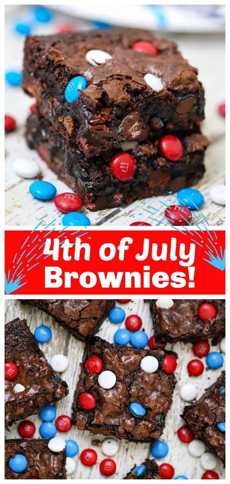 Brownie Kabobs 4th Of July, Snacks For Fourth Of July, 4thof July Desserts Easy, Brownie 4th Of July Dessert, Food For Fourth Of July Cookout, Dessert Ideas For 4th Of July, Patriotic Brownies Red White Blue, 4th Of July Baking Recipes, 4th Of July Desserts Brownies