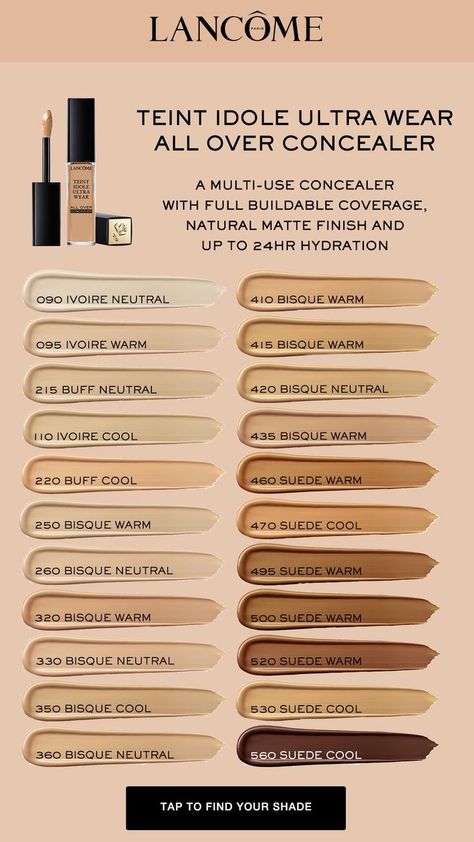 The Best Concealer With A Natural Matte Finish Check more at https://lifesstyle.lovestoblog.com/the-best-concealer-with-a-natural-matte-finish/ Lancome Concealer, Dark Under Eyes, The Best Concealer, Long Lasting Foundation, Best Concealer, Full Coverage Concealer, Under Eyes, Dark Under Eye, Beauty Ad