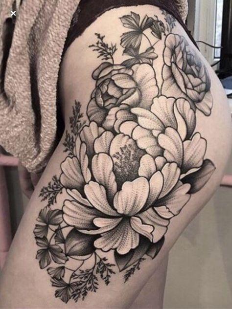 Buttock Tattoo For Women, Thigh Sleeve, Memorial Tattoos, Tiger Tattoo, Female Tattoo, Pretty Hair, Make Your Mark, Pretty Hairstyles, I Tattoo