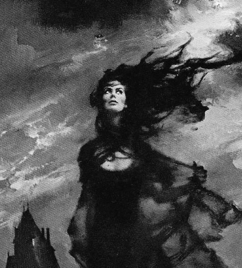 Gothic Novel, Yennefer Of Vengerberg, Rennaissance Art, Gothic Horror, Pulp Art, Arte Inspo, Creepy Art, Vintage Horror, Romantic Art