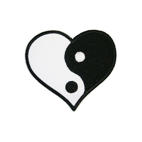 Yin Yang Heart Iron On Patch Embroidery Sewing DIY Customise Denim... ($2.72) ❤ liked on Polyvore featuring home and home improvement Heart Ying Yang, Yin Yang Heart, Patch Embroidery, Heart Patches, Yin And Yang, Vintage Denim Jacket, Ying Yang, Sewing Diy, Denim Cotton