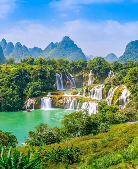 Guangxi Detian cross-border waterfall, China Chinese Aesthetic, Hangzhou, Cross Border, China, On Instagram, Quick Saves, Instagram