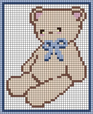 Alpha pattern #119620 | BraceletBook Cute Tapestry Crochet Patterns, Alpha Patterns Crochet Cute, Pixel Art Pattern For Crochet, Sonny Angel Alpha Pattern, Crochet Grid With Numbers, Cinnamoroll Alpha Pattern, Pixel Crochet Pattern Charts Easy, Miffy Alpha Pattern, Teddy Bear Pixel Art