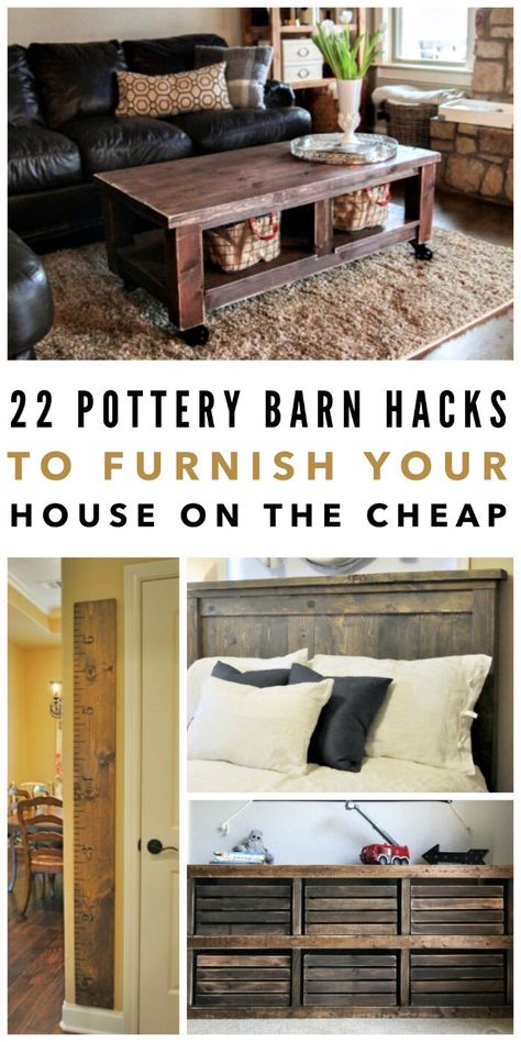 22 Pottery Barn Hacks to Furnish Your House on the Cheap. A great way to save money while furnishing your home in a stylish way! Best Pottery Barn Hacks! Home Decor For Apartments, Apartment Hacks Diy, Diy Home Decor For Apartments Renting, Decor For Apartments, Pottery Barn Hacks, Crafts For The Home, Pottery Barn Furniture, Barn Hacks, Diy Crafts For The Home