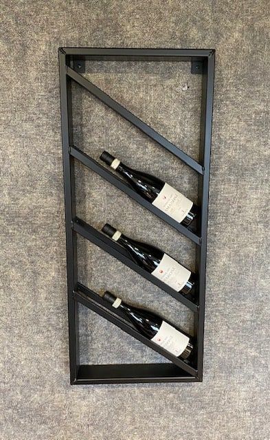 Wine Rack Dimensions, Kitchen Matt, Steel Wine Rack, Black Wine Rack, Industrial Wine Racks, Wine Rack Shelf, Modern Wine Rack, Rack Industrial, Welded Furniture